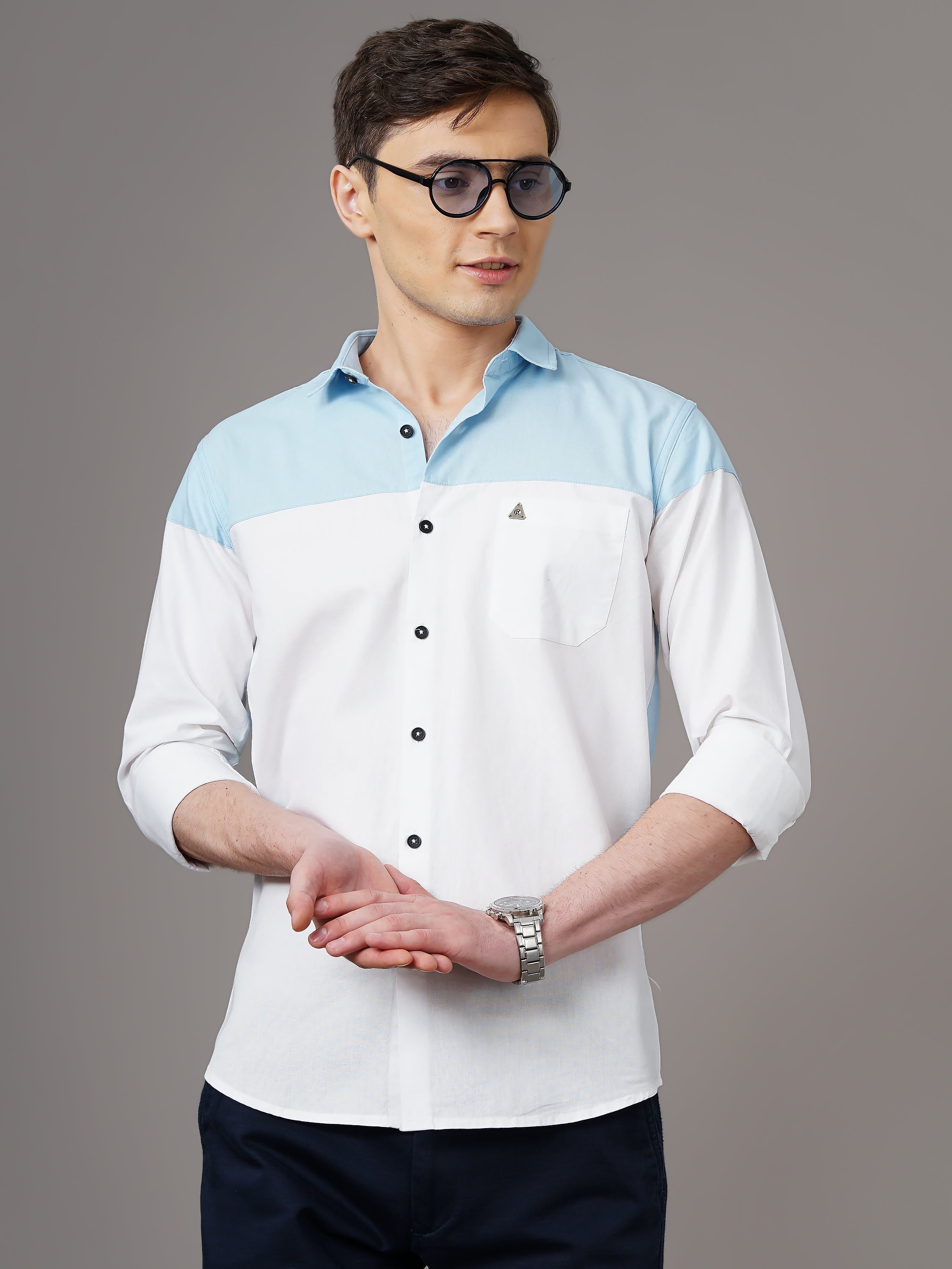 Mens Casual Full Sleeves Shirt Roposo Clout