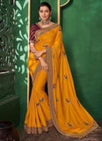 Authentic Embroidered Art Silk Sarees Roposo Clout