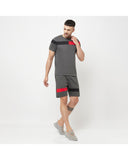 Stripes Knee Length  Shorts & Stripes Half Sleeve T-shirts For Men's Roposo Clout