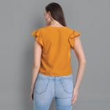 Women's Crepe Solid Tops Roposo Clout