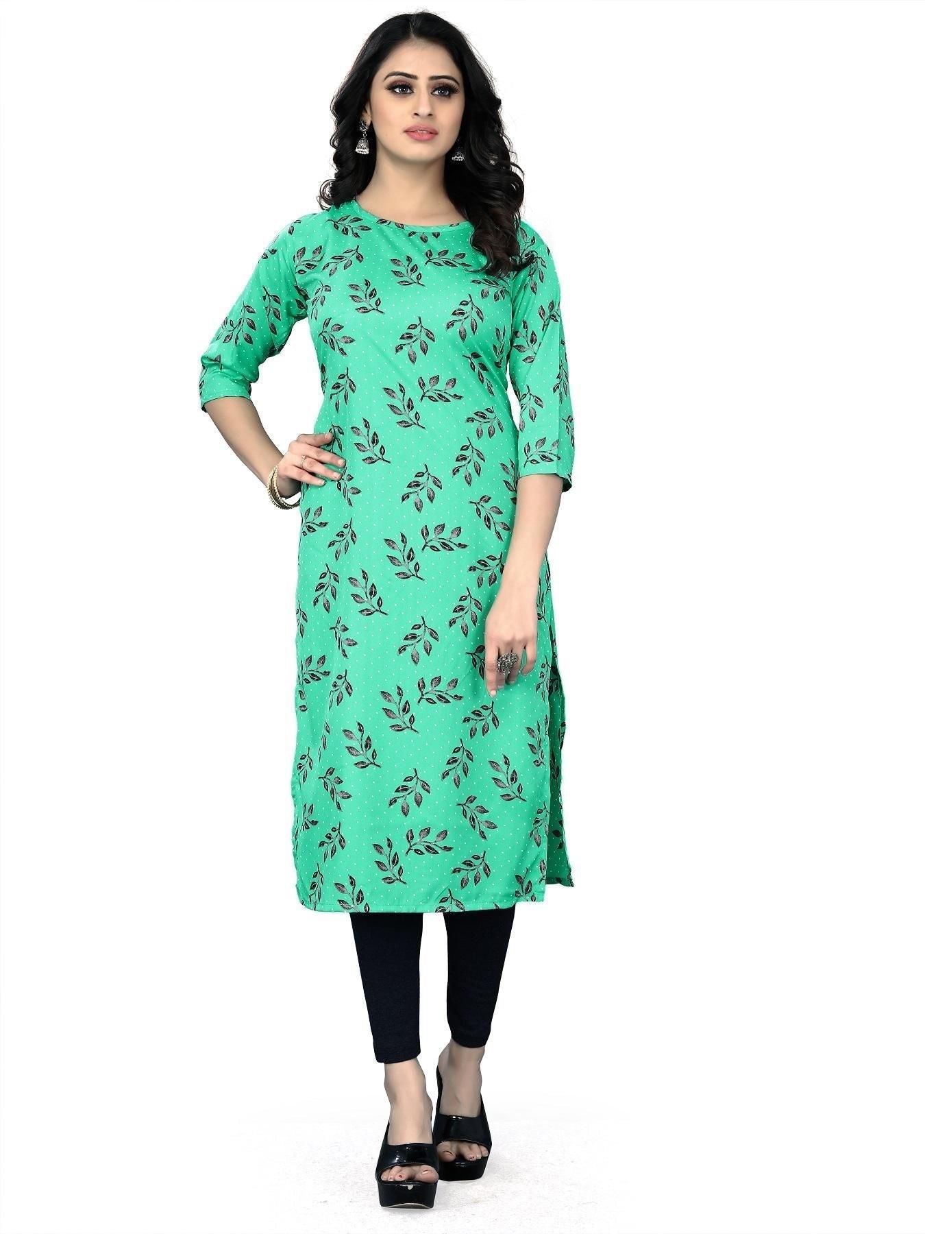 Special Crepe Printed Kurti Roposo Clout