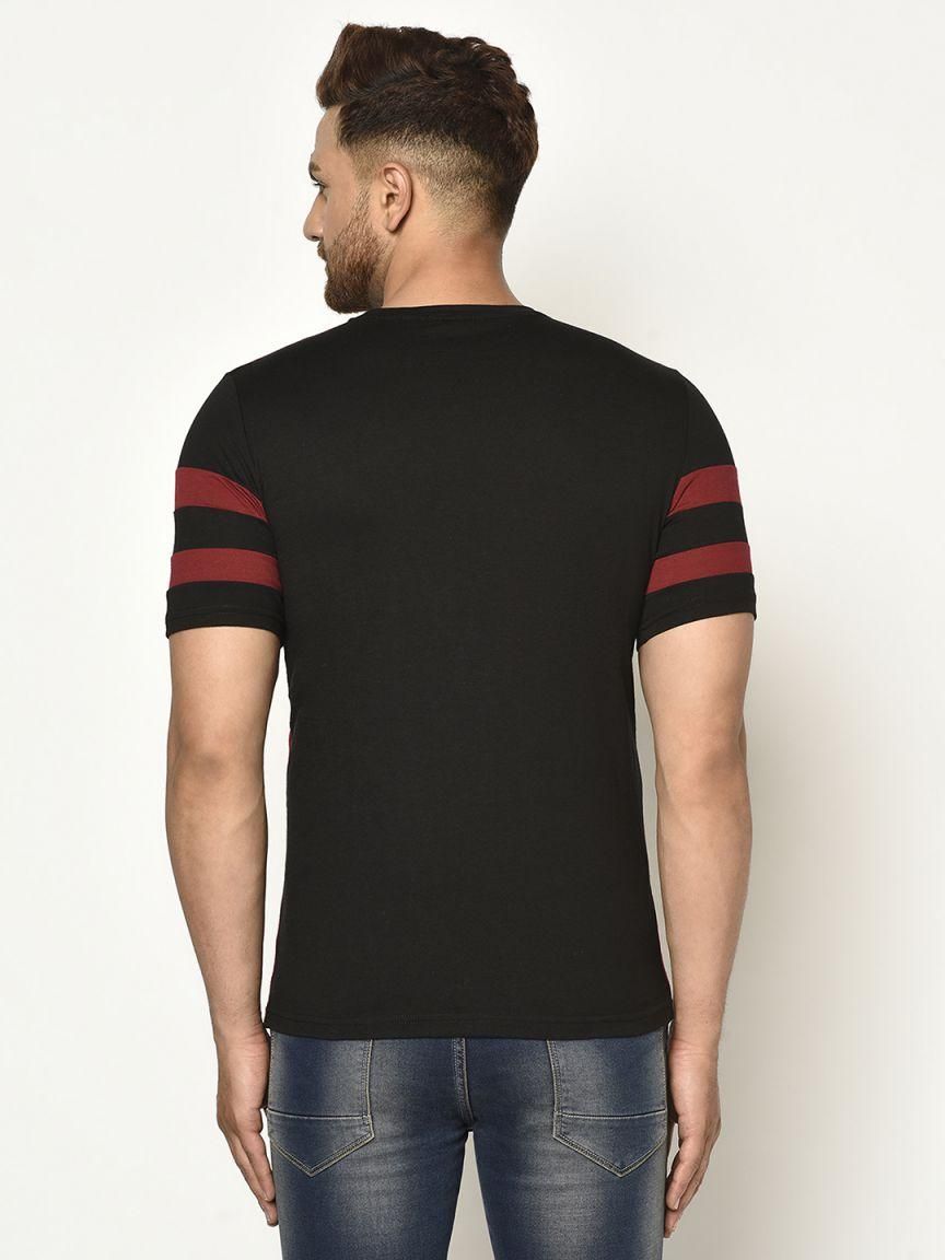 Cotton Color Block Half Sleeves Mens Tshirts Roposo Clout