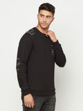 Fleece Solid Full Sleeves Mens Sweatshirts Roposo Clout
