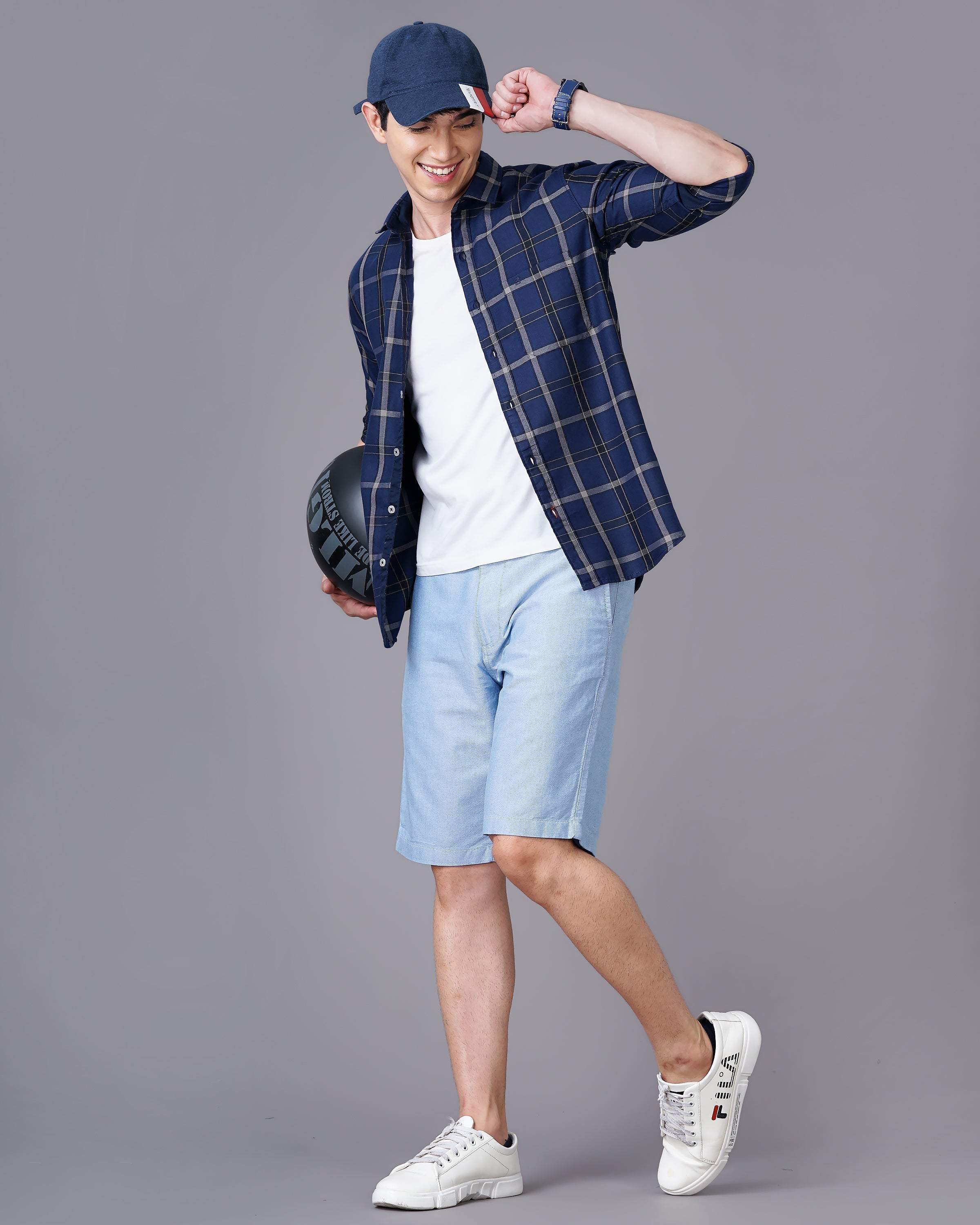 Cotton Check Print Casual Shirt For Men's Roposo Clout