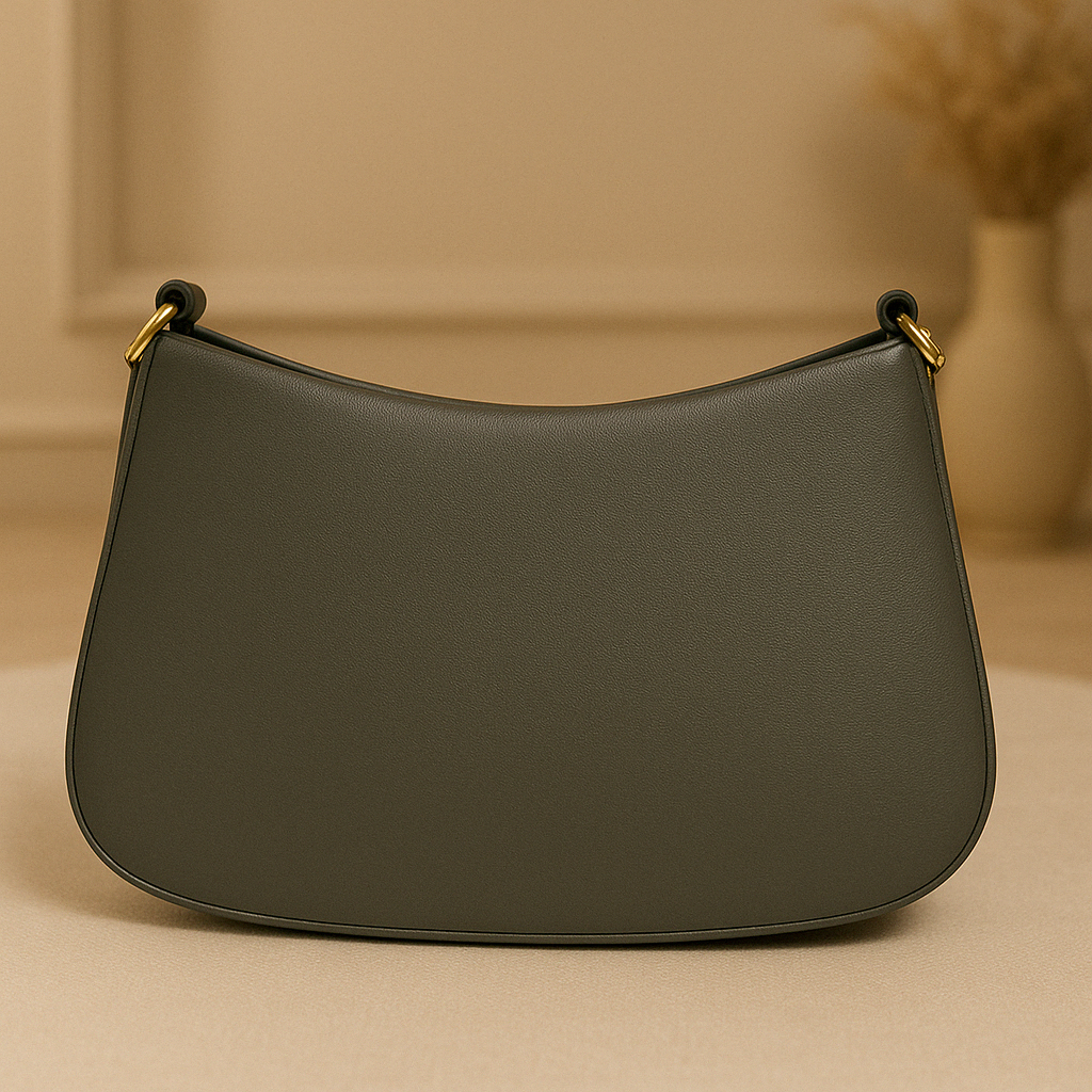 Taupe Pearl Strap Sling Bag - Elegant Shoulder Handbag for Women tubamart.shop