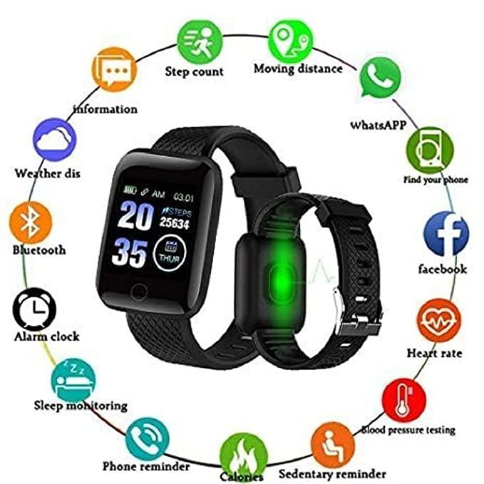2 in 1 Smartwatch With�Buds Combo Pack of 2 Items - Truly Wireless Bluetooth in Ear Earbuds Headset with Mic , Bluetooth D116 Smart Watch with Heart Rate Monitor and Many Other Features (1 Year Warranty) Roposo Clout
