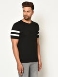 Cotton Side Stripes Half Sleeves Mens Tshirts Roposo Clout
