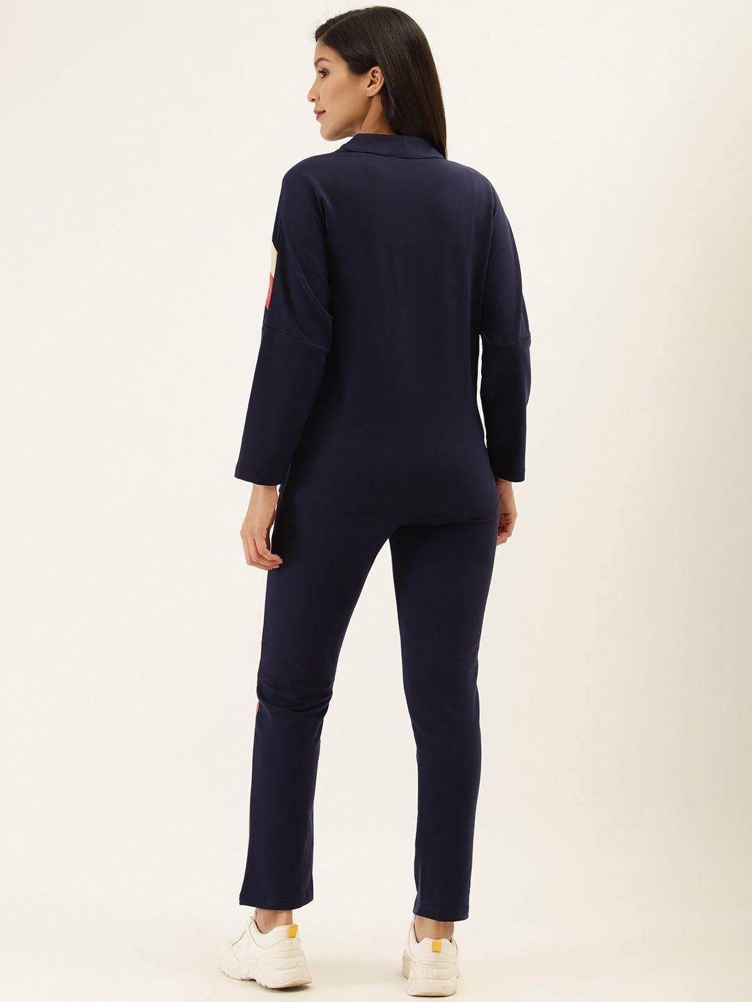 Laabha Women's Polycotton Color Block Trackuits Roposo Clout