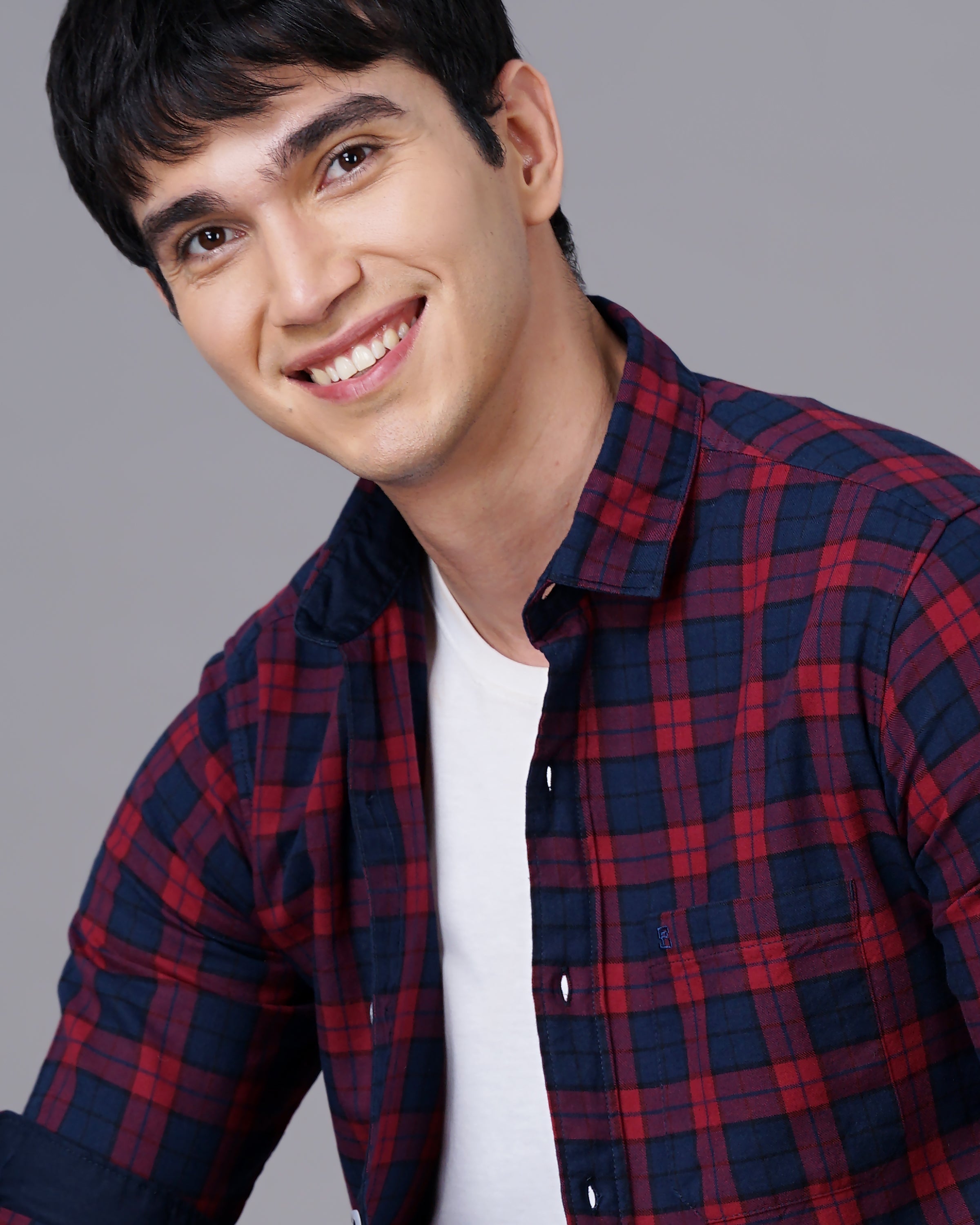 Men Checks Cotton Casual Shirt Roposo Clout