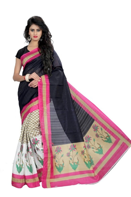 Fancy Bhagalpuri Saree Roposo Clout