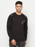 Fleece Solid Full Sleeves Mens Sweatshirts Roposo Clout