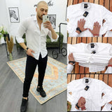 Lycra Solid Full Sleeves Slim Fit Casual Shirt Roposo Clout