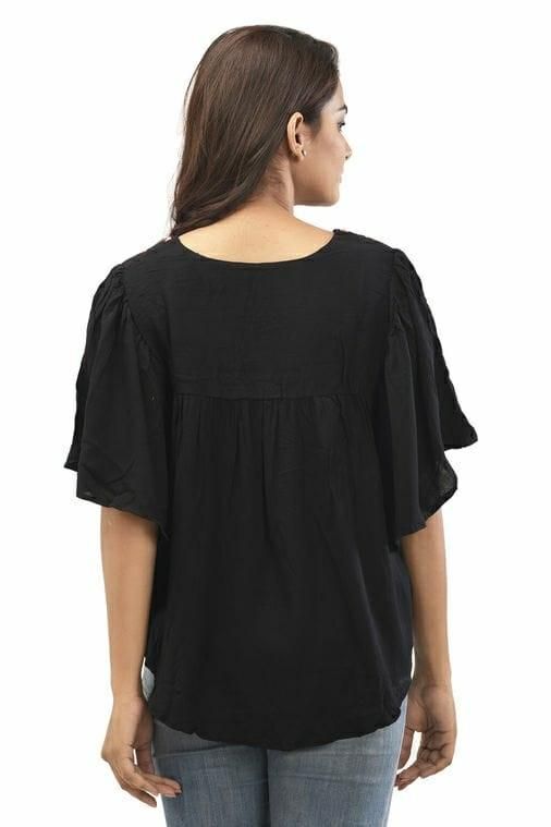 Women's Rayon Poncho Top Roposo Clout