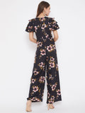UPTOWNIE Women's Crepe Floral Flared Sleeves Jumpsuit Roposo Clout