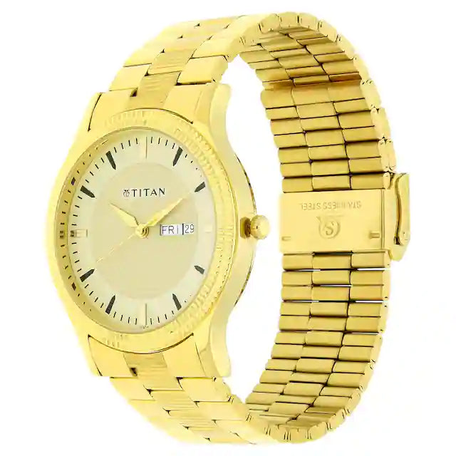 STYLISH ANALOG WATCH WITH DAY & DATE FUNCTION Roposo Clout