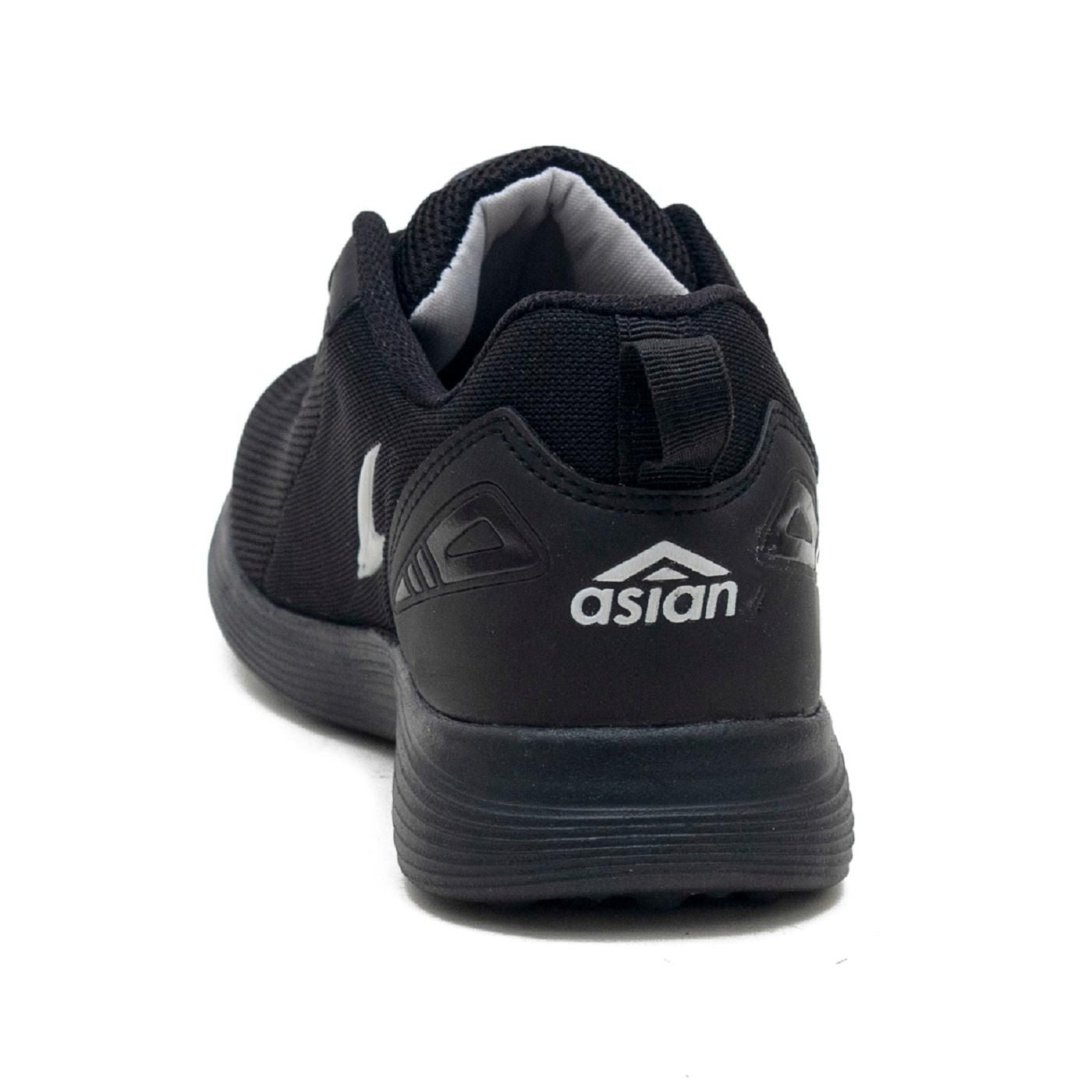 Asian Captain-13 Black Sports Shoes Roposo Clout
