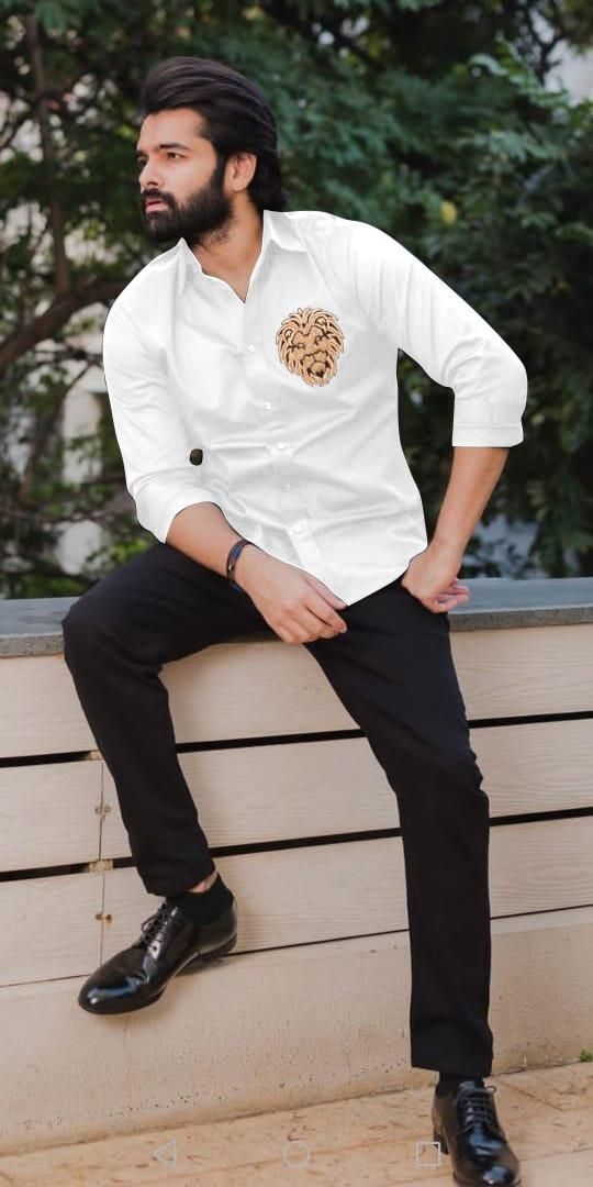 Cotton Printed Full Sleeves Regular Fit Mens Casual Shirt Roposo Clout