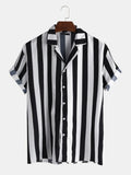 Cotton Stripes Half Sleeves Regular Fit Casual Shirt Roposo Clout