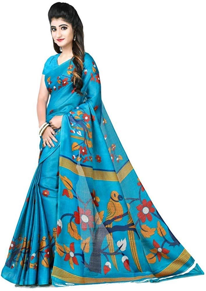 Fabulous Mysore Silk Printed Combo Saree Roposo Clout