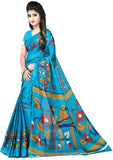 Fabulous Mysore Silk Printed Combo Saree Roposo Clout
