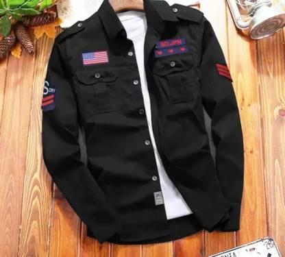 Cotton Solid Full Sleeves Slim Fit Casual Shirt Roposo Clout