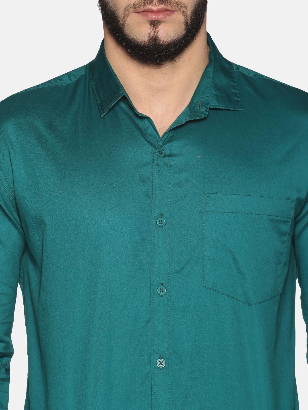 Urgear Cotton Solid Full Sleeves Regular Fit Mens Casual Shirt Roposo Clout