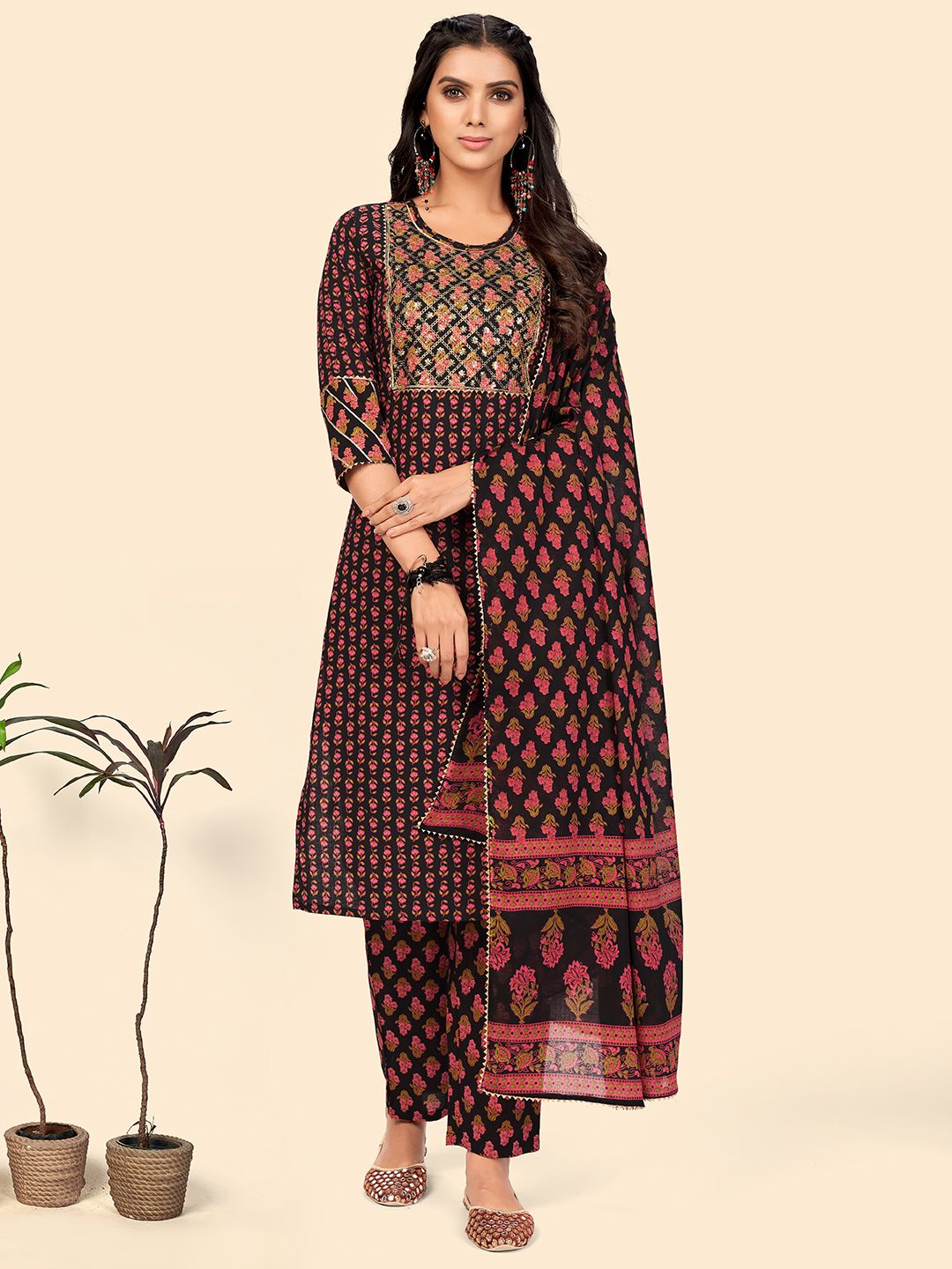 Unique Printed Cotton Kurti Pant Set Roposo Clout