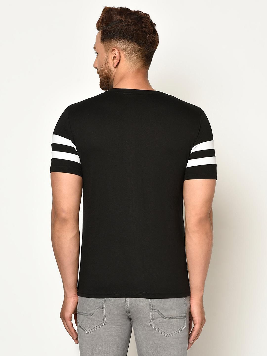 Cotton Side Stripes Half Sleeves Mens Tshirts Roposo Clout
