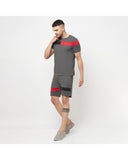 Stripes Knee Length  Shorts & Stripes Half Sleeve T-shirts For Men's Roposo Clout