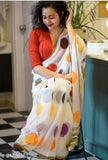 Delicate Printed Cotton Silk Sarees Roposo Clout