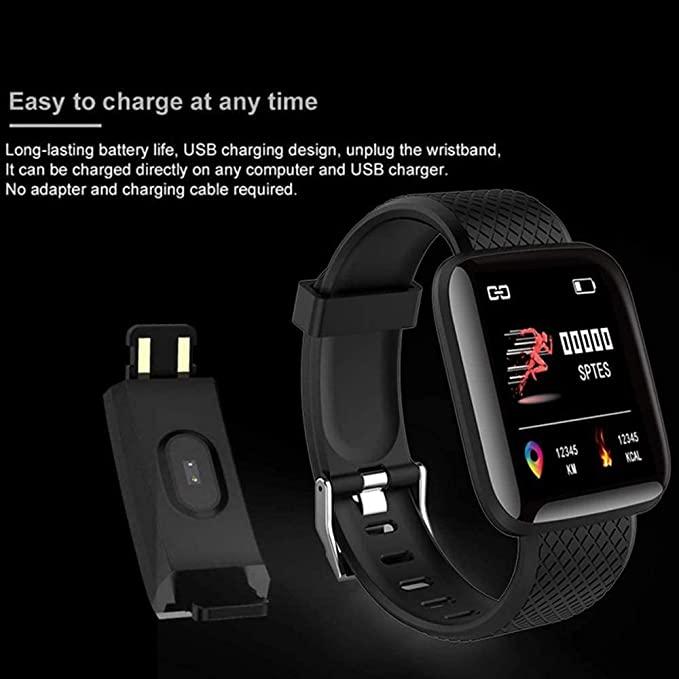 D116 Fitness Smart Band Activity Tracker Smartwatch with Sleep Monitor, Step Tracking, Heart Rate Sensor for Men, Women, Kids Roposo Clout