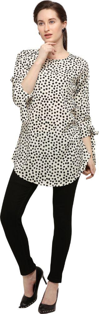 Women's Cotton Rayon Printed Tunic Top Roposo Clout