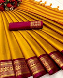 Beautiful Woven Cotton Silk  Saree Roposo Clout