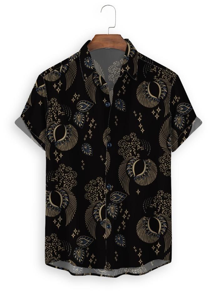 Cotton Printed Half Sleeves Regular Fit Casual Shirt Roposo Clout
