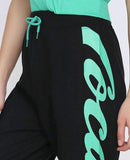 Women's Cotton Solid Side Printed Tracksuit Roposo Clout