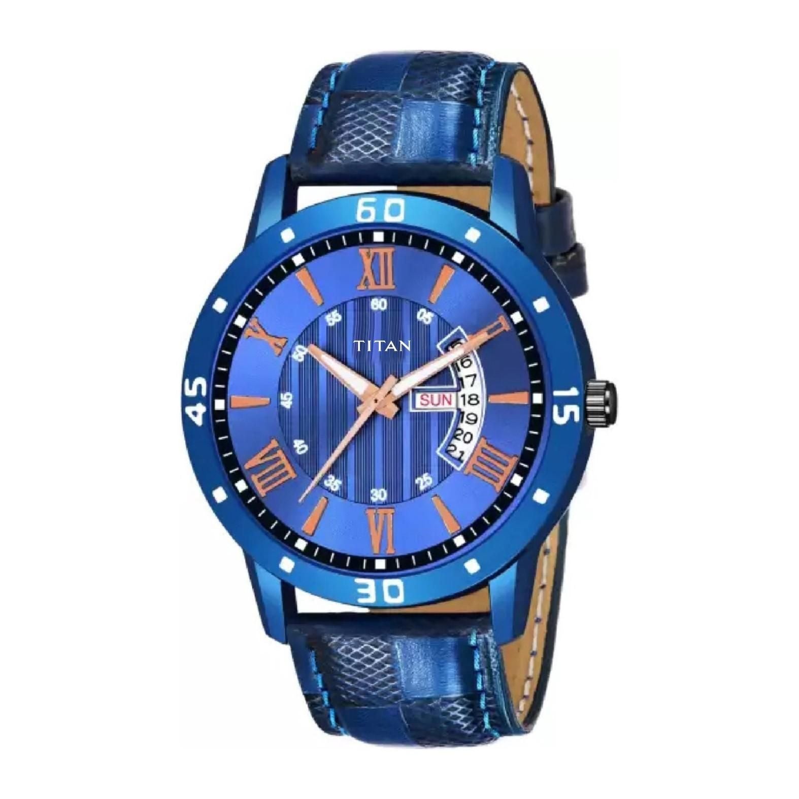 Latest Titan Leather Analog Watch Roposo Clout