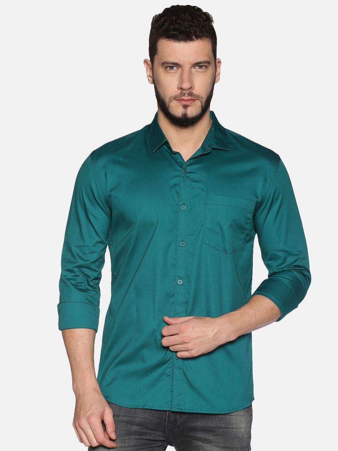 Urgear Cotton Solid Full Sleeves Regular Fit Mens Casual Shirt Roposo Clout