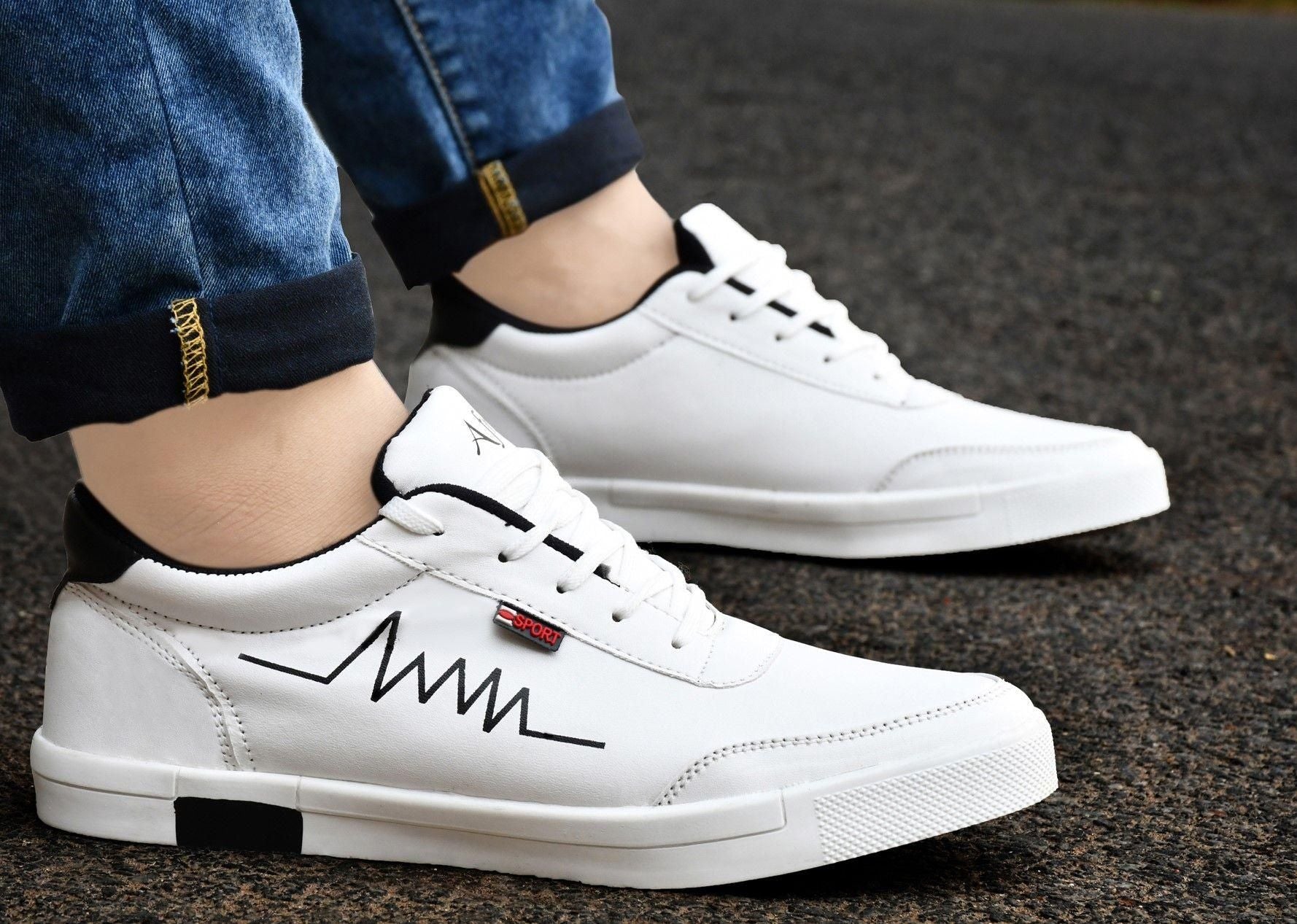 Afreet White Chunky Sneaker Shoes For Men Roposo Clout