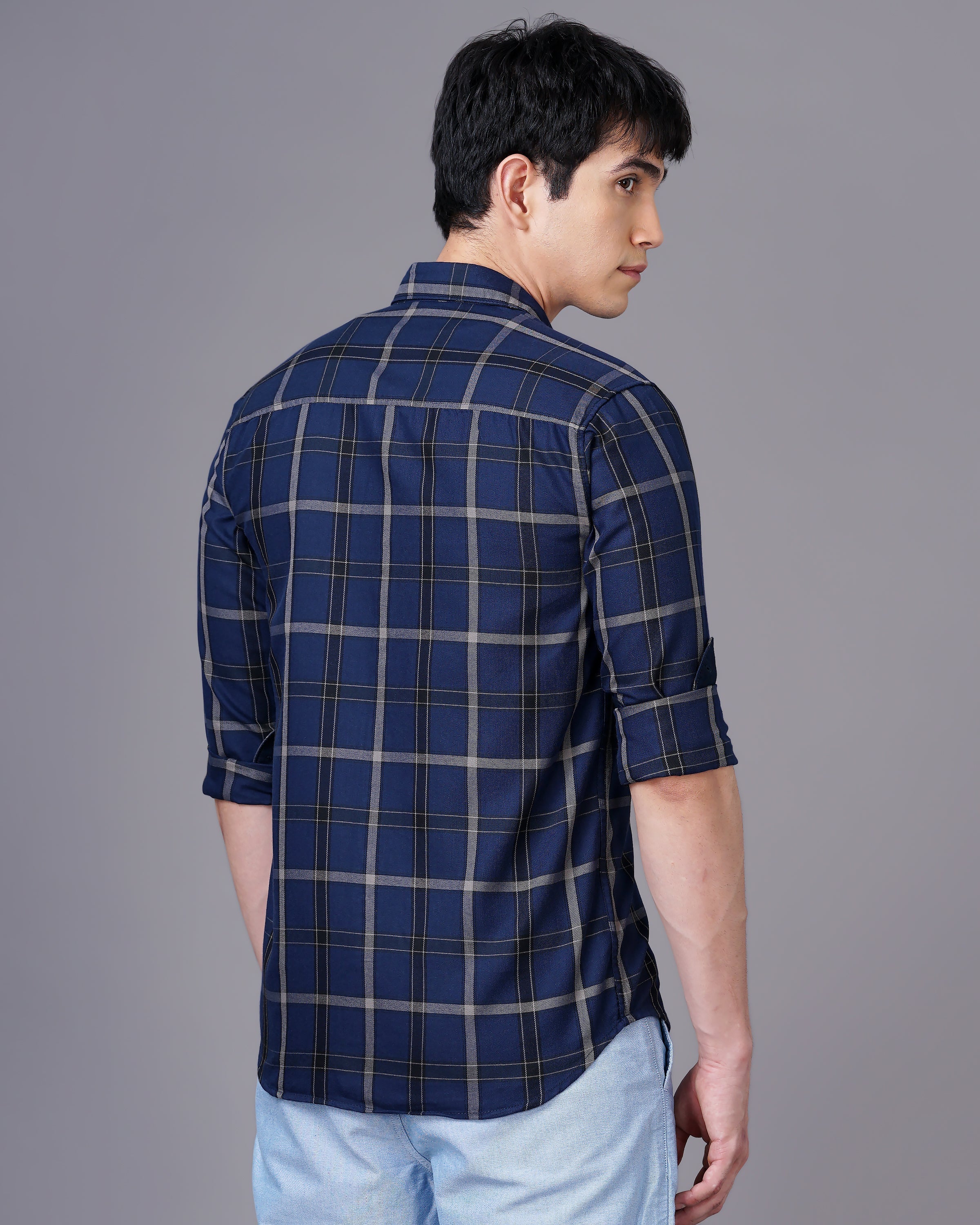 Cotton Check Print Casual Shirt For Men's Roposo Clout