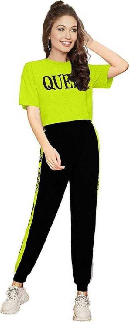 Women's Cotton Printed Track Suit Roposo Clout