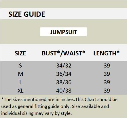 Darzi Women's Lycra Blend Solid V-Neck Jumpsuit Roposo Clout