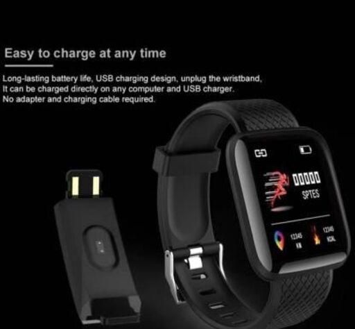 ID116 Plus Smart Bracelet Fitness Tracker Color Screen Smartwatch Heart Rate Blood Pressure Pedometer Sleep Monitor Roposo Clout