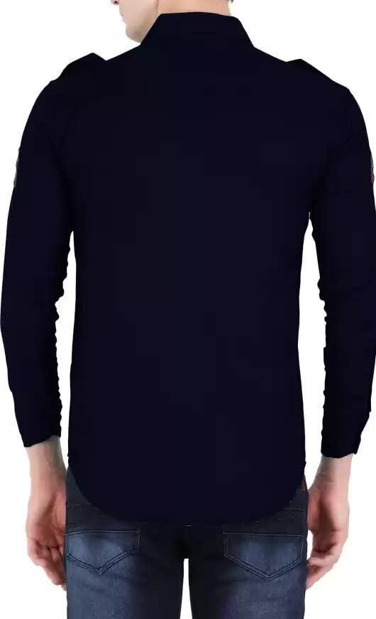 Cotton Solid Full Sleeves Slim Fit Casual Shirt Roposo Clout