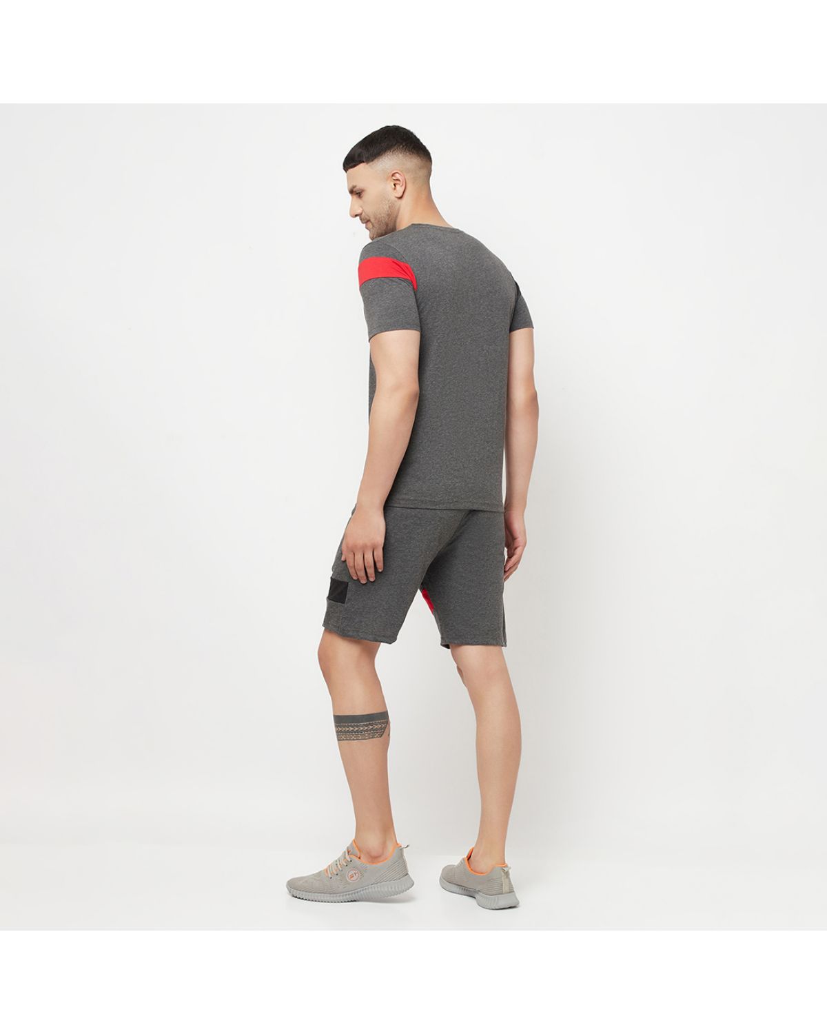 Stripes Knee Length  Shorts & Stripes Half Sleeve T-shirts For Men's Roposo Clout