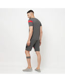 Stripes Knee Length  Shorts & Stripes Half Sleeve T-shirts For Men's Roposo Clout