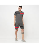 Stripes Knee Length  Shorts & Stripes Half Sleeve T-shirts For Men's Roposo Clout