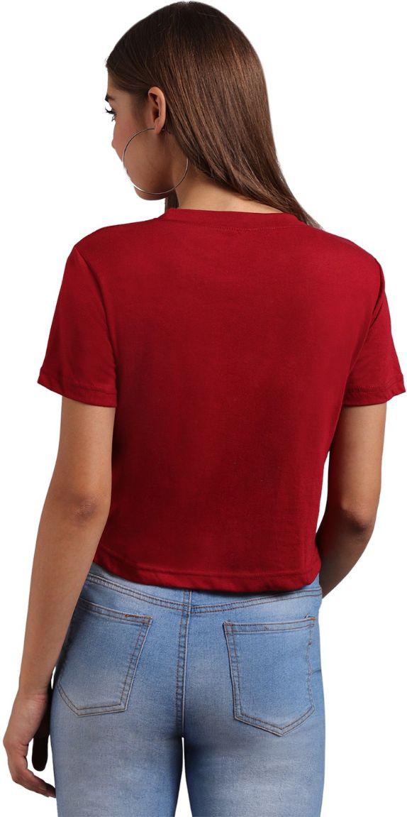 Women's Viscose Rayon Graphic Print Top Roposo Clout