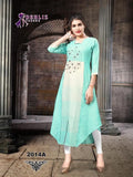 Latest Cotton Embroidered Kurti Roposo Clout