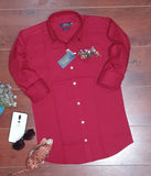 Cotton Solid Full Sleeves Regular Fit Mens Casual Shirt Roposo Clout