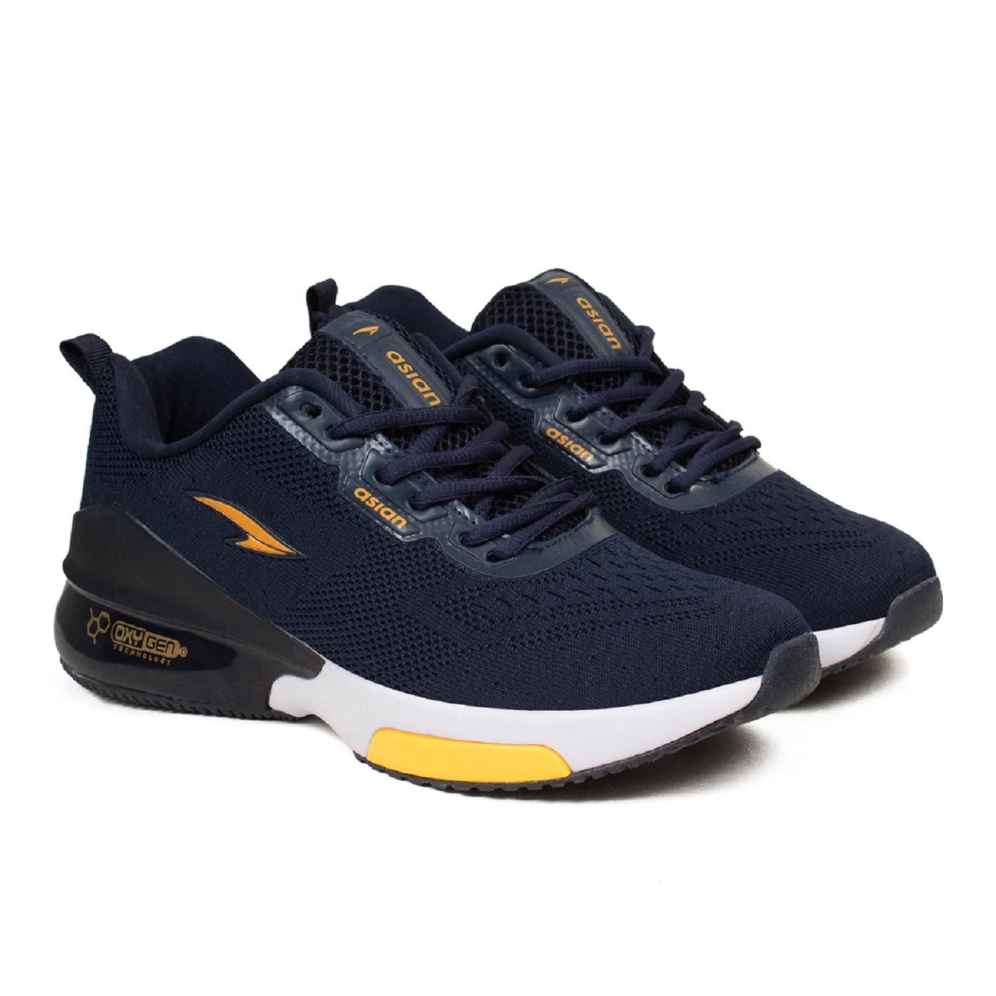 Asian Oxygen-01 Navy Sports Shoes Roposo Clout